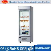 Comercial de vidrio Puerta Vertical Display Refrigerador Congelador